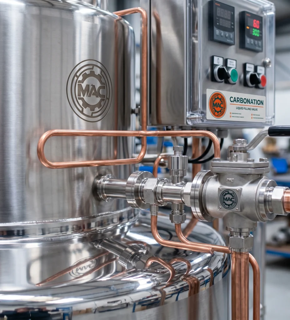 food grade material and dingital interfearance of chiller and carbonation machine