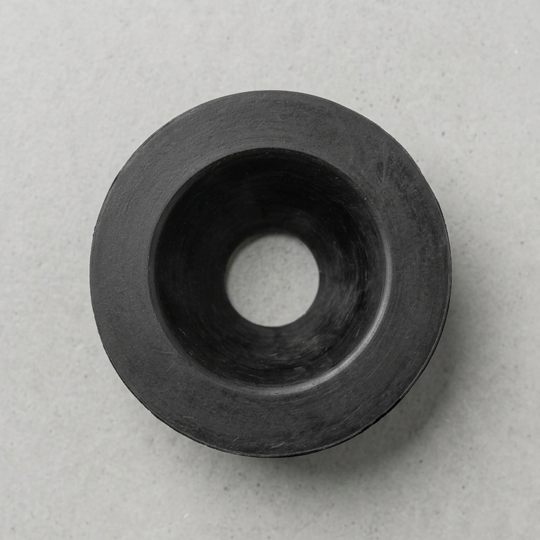 Image showing collet rubber one of the spare part of automatic goli soda filling machine.