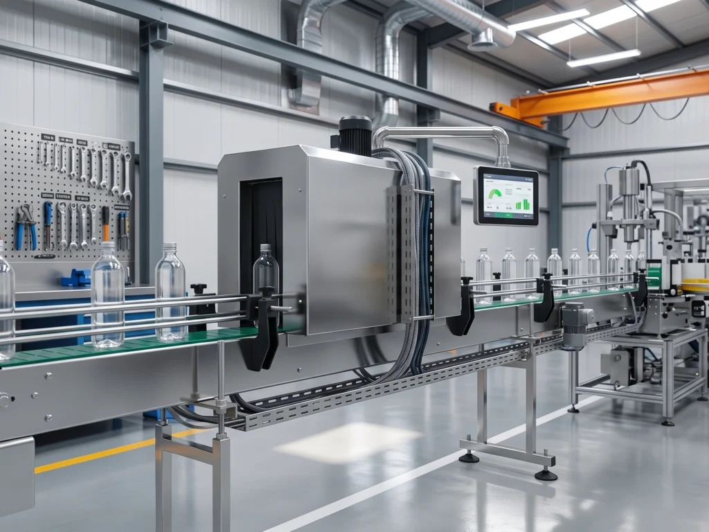 Conveyor Belt for beverage plant, suitable for Rinsing, Brushing, filling and packaging