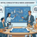 Image showing initial step of order and that is consultation.